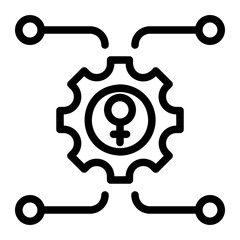 organization line icon