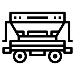 trains line icon style