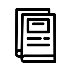 book icon or logo isolated sign symbol vector illustration - high-quality black style vector icons
