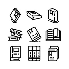 book icon or logo isolated sign symbol vector illustration - high-quality black style vector icons
