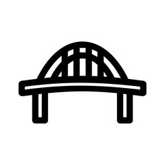 bridge icon or logo isolated sign symbol vector illustration - high-quality black style vector icons

