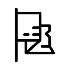 flag icon or logo isolated sign symbol vector illustration - high-quality black style vector icons
