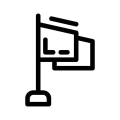 flag icon or logo isolated sign symbol vector illustration - high-quality black style vector icons
