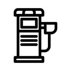 Fototapeta premium gas station icon or logo isolated sign symbol vector illustration - high-quality black style vector icons 