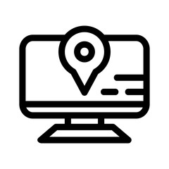 gps icon or logo isolated sign symbol vector illustration - high-quality black style vector icons
