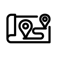 route icon or logo isolated sign symbol vector illustration - high-quality black style vector icons
