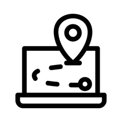 route icon or logo isolated sign symbol vector illustration - high-quality black style vector icons
