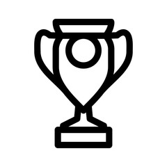 trophy icon or logo isolated sign symbol vector illustration - high-quality black style vector icons
