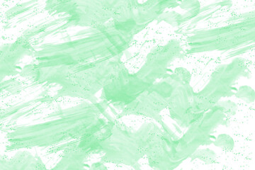 Green watercolor background with a white background
