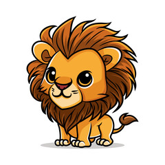 lion cartoon cute