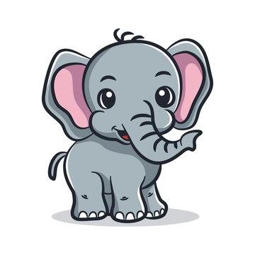 elephant cartoon cute