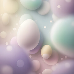 Naklejka na ściany i meble Easter background illustration in pastel colors