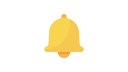 yellow bell Beep alert schedule daily activities - Powered by Adobe
