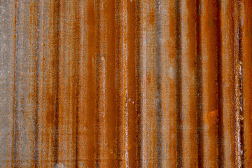 Old Rusted galvanized iron plate for background and texture