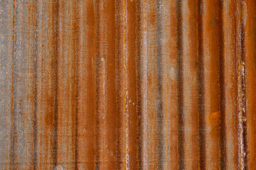 Old Rusted galvanized iron plate for background and texture