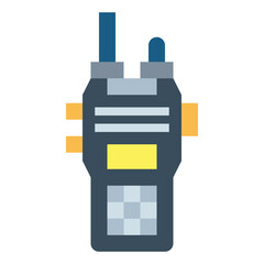 Handheld Radio flat icon style