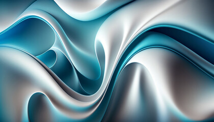 abstract blue background, Generative AI