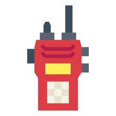 walkie talkie flat icon style