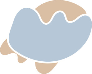 Modern organic shape, an element for use in design, vector illustration.