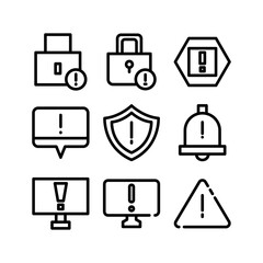 alert icon or logo isolated sign symbol vector illustration - high quality black style vector icons
