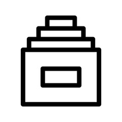 archive icon or logo isolated sign symbol vector illustration - high quality black style vector icons
