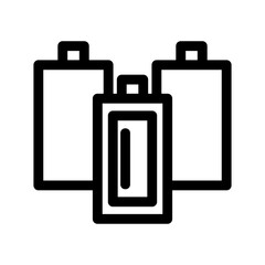 battery icon or logo isolated sign symbol vector illustration - high quality black style vector icons
