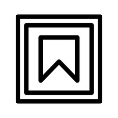 bookmark icon or logo isolated sign symbol vector illustration - high quality black style vector icons
