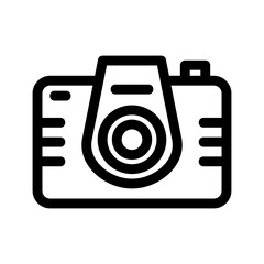 camera icon or logo isolated sign symbol vector illustration - high quality black style vector icons
