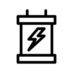 electricity icon or logo isolated sign symbol vector illustration - high quality black style vector icons

