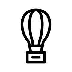 Obraz premium hot air balloon icon or logo isolated sign symbol vector illustration - high quality black style vector icons 