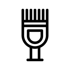 paint brush icon or logo isolated sign symbol vector illustration - high quality black style vector icons
