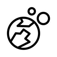 
planet icon or logo isolated sign symbol vector illustration - high quality black style vector icons
