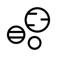 
planet icon or logo isolated sign symbol vector illustration - high quality black style vector icons
