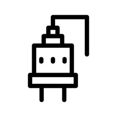 plug icon or logo isolated sign symbol vector illustration - high quality black style vector icons
