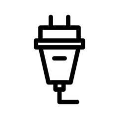 plug icon or logo isolated sign symbol vector illustration - high quality black style vector icons
