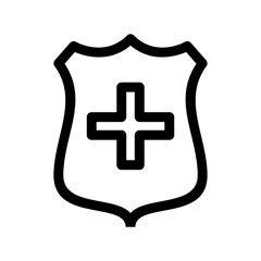 shield icon or logo isolated sign symbol vector illustration - high quality black style vector icons
