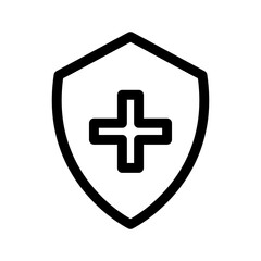 shield icon or logo isolated sign symbol vector illustration - high quality black style vector icons
