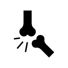 bone icon or logo isolated sign symbol vector illustration - high quality black style vector icons
