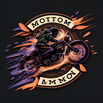 Мotorcycle in motion logo