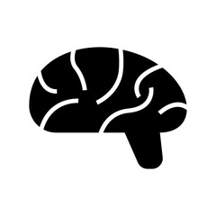 Fototapeta premium brain icon or logo isolated sign symbol vector illustration - high quality black style vector icons 