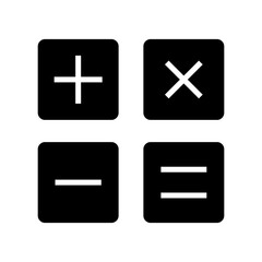 calculations icon or logo isolated sign symbol vector illustration - high quality black style vector icons
