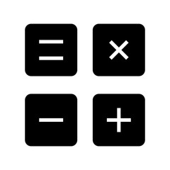 calculations icon or logo isolated sign symbol vector illustration - high quality black style vector icons
