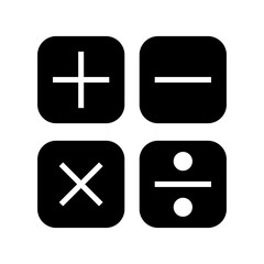 Obraz premium calculations icon or logo isolated sign symbol vector illustration - high quality black style vector icons 