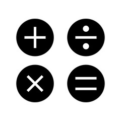 calculations icon or logo isolated sign symbol vector illustration - high quality black style vector icons
