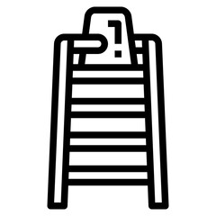 Referee Chair line icon style