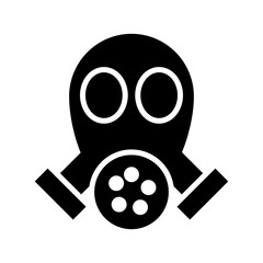 gas mask icon or logo isolated sign symbol vector illustration - high quality black style vector icons
