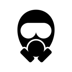 gas mask icon or logo isolated sign symbol vector illustration - high quality black style vector icons
