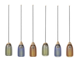 3d render Modern chandelier. isolated on background.	