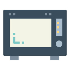 microwave flat icon style