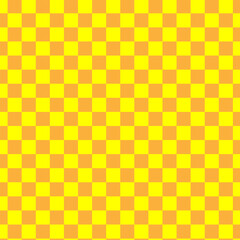 Seamless pattern geometric of yellow and orange checkered squares.